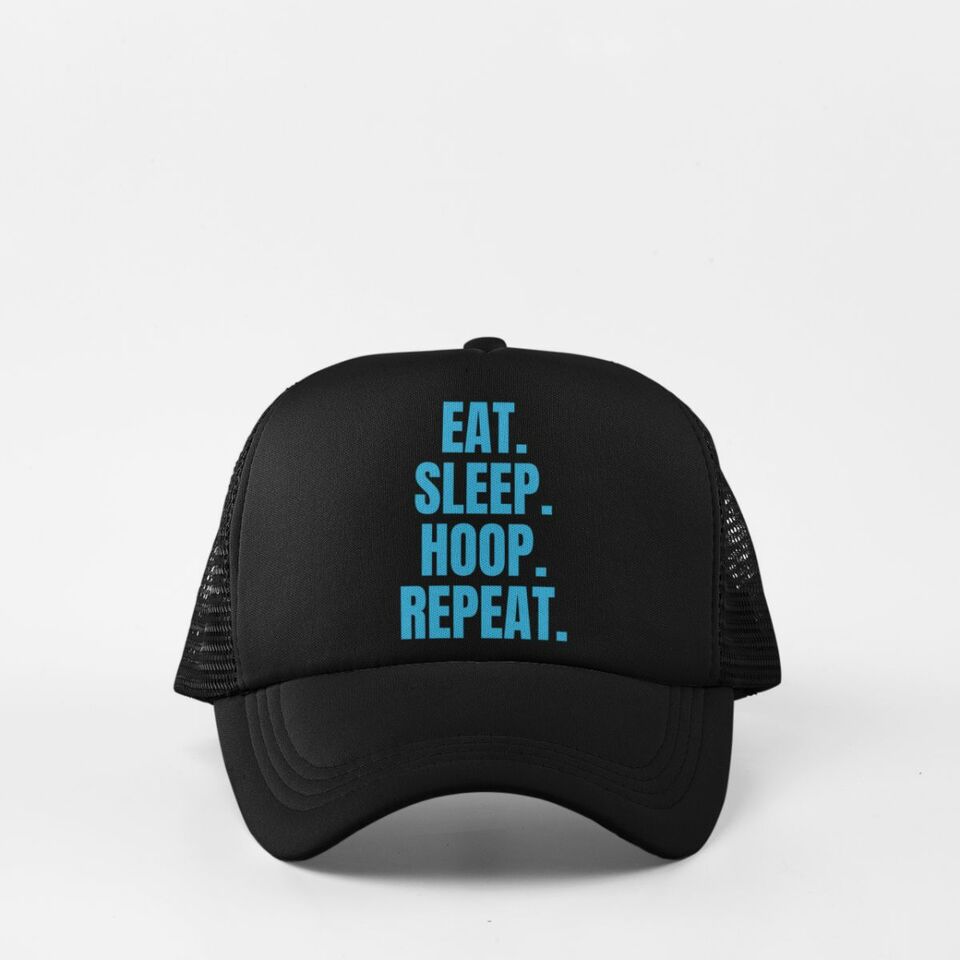 Eat sleep hoop repeat cap