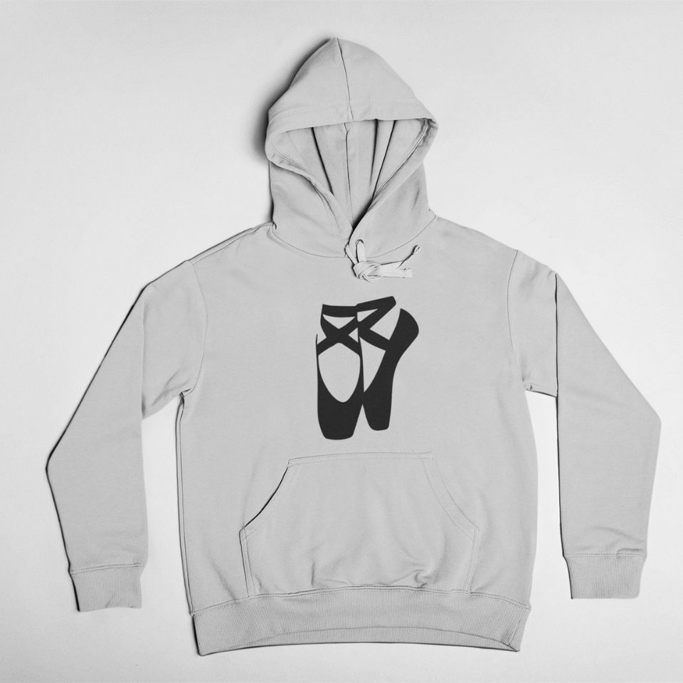 Pointe shoes silhouette hoodie
