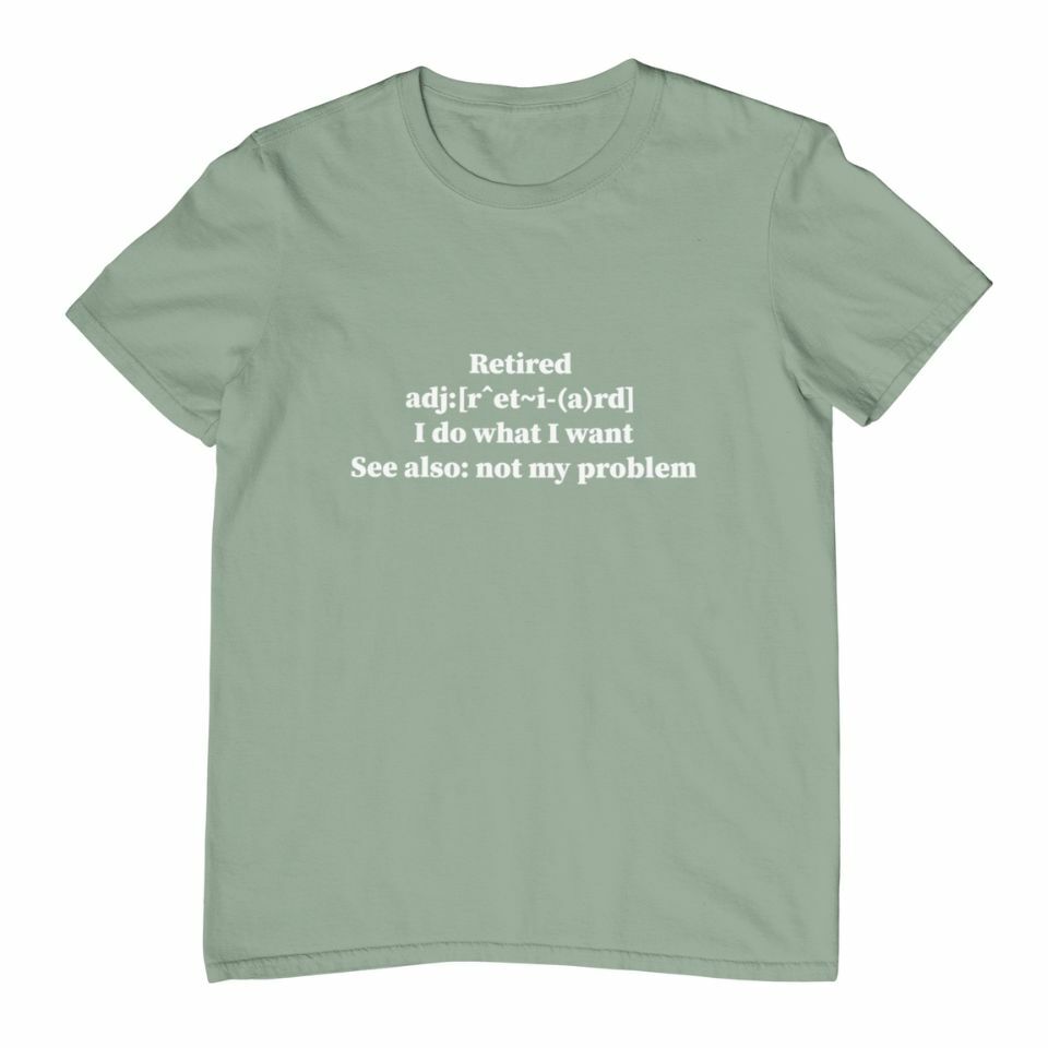 Retirement dictionary meaning womens tee