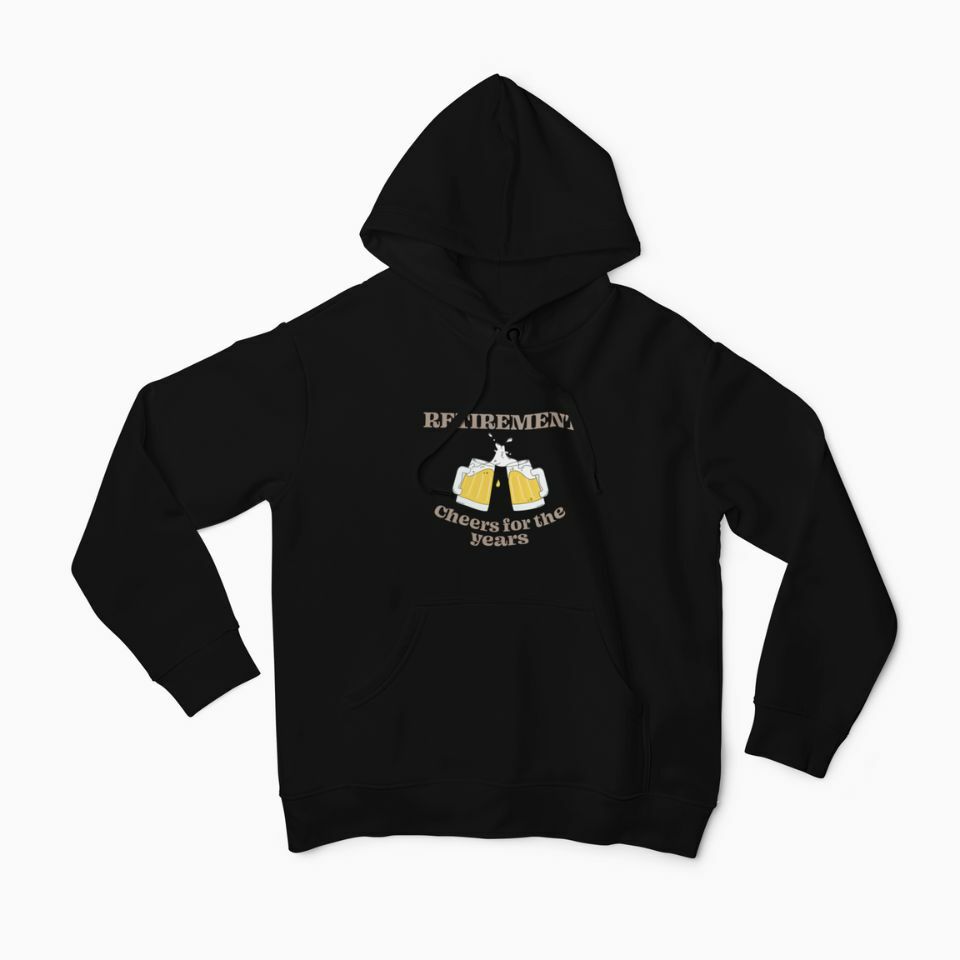 Retirement - Cheers for the years mens hoodie