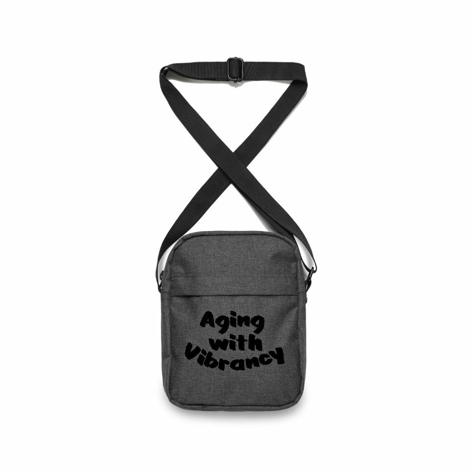 Aging with vibrancy shoulder bag